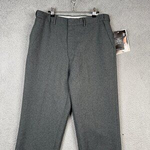Bill Robinson Dress Pants Mens Size‎ 34x32 Gray Heathered Knit Twill Waist EZE